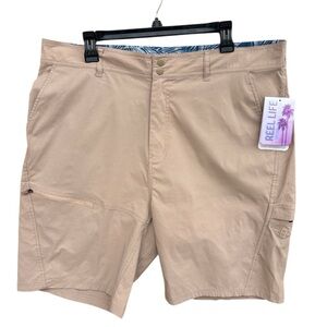 Tan Hybrid Shorts with Lightweight Design